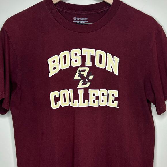 Champion Boston College T-Shirt Short Sleeves Size YXL BC Eagles Crew Neckline - Picture 2 of 9